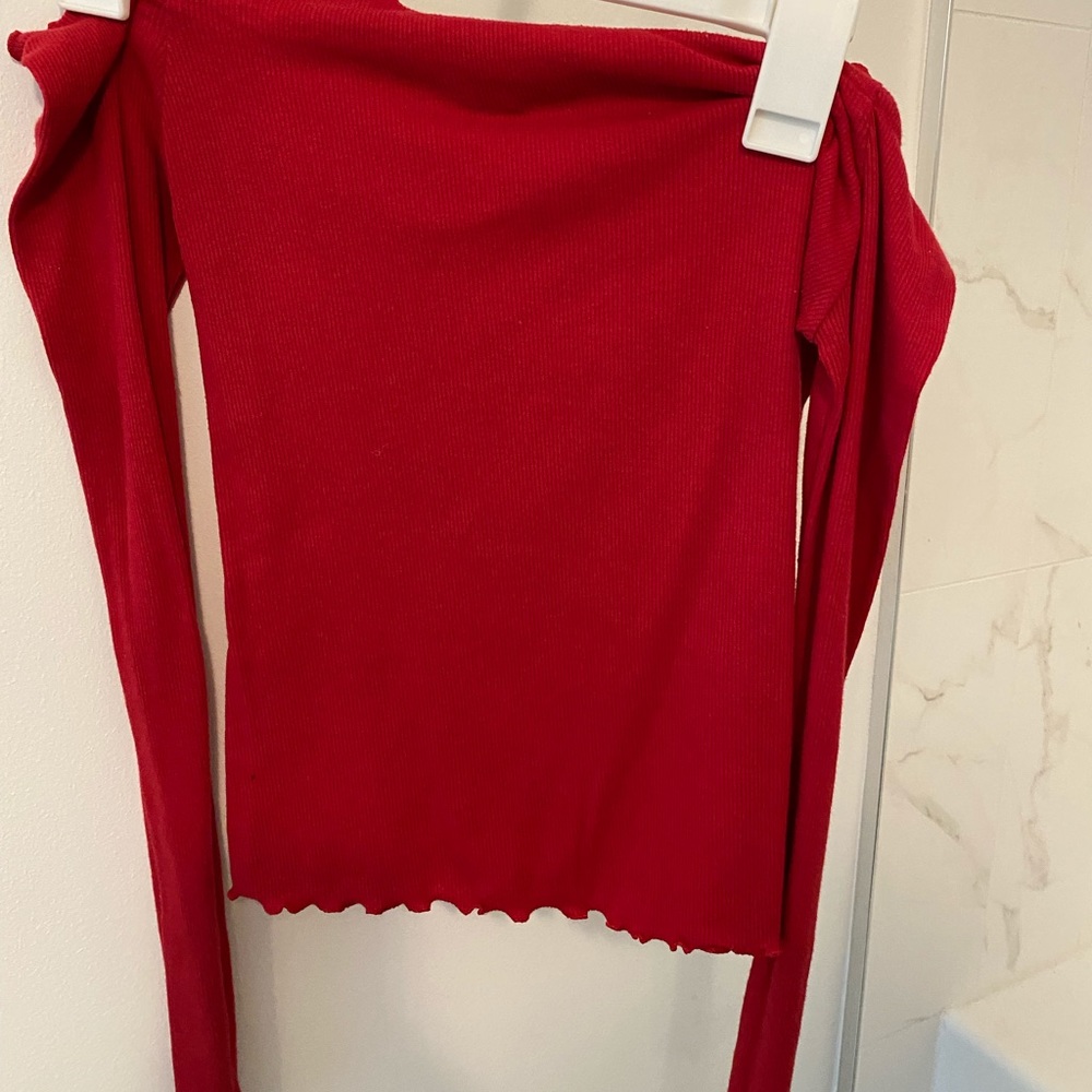 long sleeve crop top